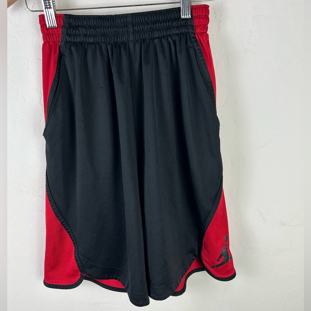 Jordan Youth Shorts Red & Black Baggy Fit